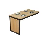 Bureau mural flottant avec plateau rabattable, bureau compact multifonction pour cuisine, salle d'étude ou balcon, parfait pour l'écriture et les travaux légers