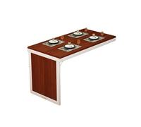 Bureau mural flottant avec plateau rabattable, bureau compact multifonction pour cuisine, salle d'étude ou balcon, parfait pour l'écriture et les travaux légers