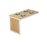 Bureau mural flottant avec plateau rabattable, bureau compact multifonction pour cuisine, salle d'étude ou balcon, parfait pour l'écriture et les travaux légers