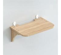 Bureau mural flottant en bois massif - Établi mural peu encombrant avec rangement pour cuisine, étude, salon