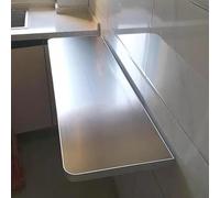 Bureau Mural Flottant pour Ordinateur Portable, en Acier Inoxydable brossé 304, étagère Rabattable pour buanderie, Table de Bar, Table à Manger Flottante pour Cuisine (40 x 30 cm x 16 x 12 p