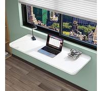 Bureau Mural Flottant pour Ordinateur Portable, Table à Manger Portable pour buanderie, Table de Cuisine Flottante Peu encombrante avec Support pour Un Rangement Facile - 60 x 50 cm
