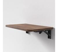 Bureau mural flottant - Table murale pliable pour la maison, le bureau, la buanderie et les petits espaces - Rangement facile, design fonctionnel pliable