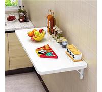 Bureau mural pliable avec abattant pour salle à manger, bureau, cuisine, poste de travail, table d'ordinateur, petit déjeuner, bar, gain de place (110 x 40 cm)