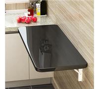 Bureau mural pliable compact - Table suspendue peu encombrante pour la buanderie, le bureau ou la petite salle à manger - Établi pliable polyvalent pour une utilisation efficace dans n'importe quelle