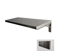 Bureau mural pliable en acier inoxydable pour économiser de l'espace pour ordinateur portable, bureau, chambre, salle de bain ou balcon, utilisation polyvalente et durable