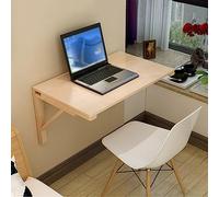 Bureau mural pliable en bois de pin massif pour économiser de l'espace - Étagère pliable pour cuisine, salle à manger, jardin - Bureau d'angle - 50 x 30 cm (L x l)