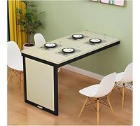 Bureau mural pliable en bois d'érable blanc pour la maison, le bureau, les petits mots créatifs