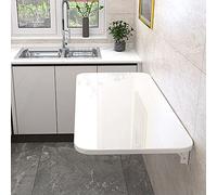 Bureau mural pliable et pliable pour économiser de l'espace - Table pliante multifonction pour petits espaces - Idéal pour la cuisine, la salle à manger et la buanderie