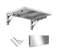 Bureau mural pliable flottant, table d'écriture compacte de qualité supérieure pour petits espaces, 70 x 40 cm / 28x16in, station de travail pliable polyvalente, design compact