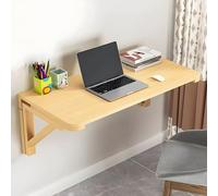 Bureau mural pliable moderne 99,8 x 60,9 cm, économiseur d'espace, table d'étude et de salle à manger pour chambre à coucher, bureau à domicile, design contemporain, mobilier multifonctionnel