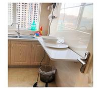 Bureau mural pliable peu encombrant - Table de travail robuste et stable pour chambre à coucher, balcon, cuisine - 12 design exquis pour un salon moderne