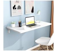 Bureau mural pliable pour économiser de l'espace pour les petites surfaces, bureau compact (50 x 20 cm), parfait pour la maison, le bureau, les études et les jeux.