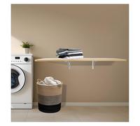 Bureau mural pliable pour économiser de l'espace - Table murale pour petits espaces, idéale pour le bureau à domicile, la buanderie, le garage et la sous-sol - Bois, 60 x 40 cm