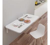 Bureau mural pliable pour la maison, le bureau et la cuisine - Économie d'espace - Tablette flottante pour chambre à coucher et salle de bain - Design compact - 70 x 30 cm