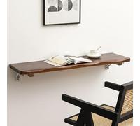 Bureau mural pliable réglable facile à installer avec supports en acier pour économiser de l'espace - Établi multifonction pour bureau, salle à manger, chambres et restaurants