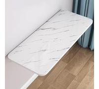 Bureau mural pliable - Station de travail flottante en bois pour ordinateur portable à domicile, bureau, buanderie, solution de bureau portable pour petits espaces
