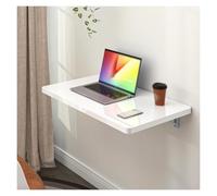 Bureau mural pliable - Table de travail flottante peu encombrante pour la maison, le bureau, la cuisine et la salle à manger - Étagère compacte 80 x 40 cm noire pour petits espaces