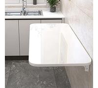 Bureau mural pliable - Table murale pour petits espaces - Établi flottant pour buanderie et cuisine