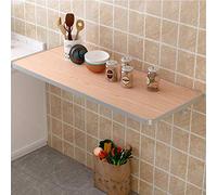 Bureau Mural Pliant Blanc 100x30cm, Poste de Travail Informatique Pliable for la Maison, Coiffeuse, intégration dans Un Placard(100x40cm)