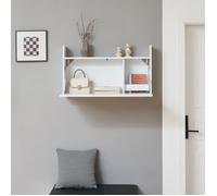 Bureau mural rabattable Rautalampi 48 x 83 x 48 cm blanc _x000D_