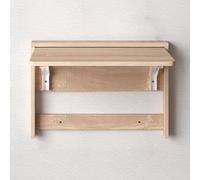 Bureau Mural Rabattable, Tablette Murale Rabattable avec Accessoires D'installation, Table à Manger et Planche Pliante Dissimulée pour Balcon(Natural,Small)
