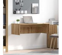 vidaXL Bureau Mural Chêne Artisanal 100 x 45 x 30 cm Bois d'ingénierie, Bureau Flottant Moderne, en Bois Robuste, Espace de Travail stylé, Meuble Compact, Design rectangulaire