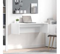 Bureau mural - VIDAXL - Rehausse 100 x 45 x 30 cm - Blanc - Bois d'ingénierie - Surface facile à nettoyer