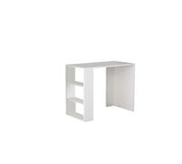 - Bureau avec 3 niches de rangement - Blanc - Netenya