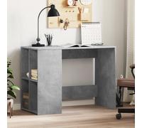 Vidaxl Bureau Gris Béton 102x50x75 Cm Bois D'ingénierie Marron