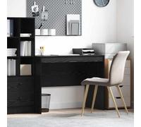 Bureau noir aspect chêne noir, 100 x 50 x 76 cm, mat, matériau en bois robuste, bureau d'ordinateur moderne, pour la maison, le bureau, les jeux, l'écriture, surface de travail compacte avec espace de