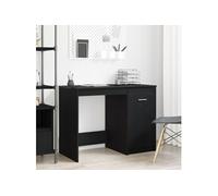 Bureau Noir Chêne 100x50x76 cm Bois d ingénierie