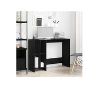 vidaXL Bureau Chêne noir 102,5x35x75 cm Bois d'ingénierie Finition mat À monter soi-même