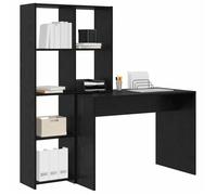 Bureau Noir, CLOUD, Table à écrire, Pour 1 personne, Chêne noir 138,5x55x143 cm ,bois d'ingénierie BBB269