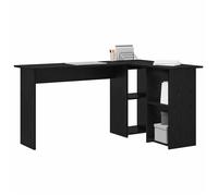 Bureau Noir, CLOUD, Table à écrire, Pour 1 personne, Chêne noir 142x102x73 cm ,bois d'ingénierie BBB867