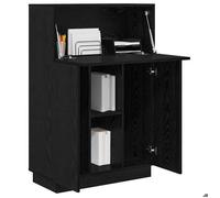 Bureau Noir CLOUD Table à écrire Pour 1 personne Chêne noir 71.5x31.5x106.5 cm bois d'ingénierie BBB1011