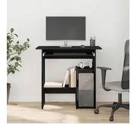 Bureau Noir, CLOUD, Table à écrire, Pour 1 personne, chêne noir 80x45x74 cm ,bois d'ingénierie BBB822