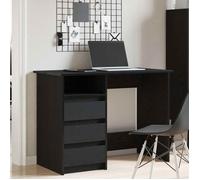 Bureau Noir CLOUD Table à écrire Pour 1 personne noir 102x50x75 cm bois d'ingénierie BBB783