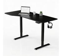 Bureau Office Stand Noir 160 x 75 cm