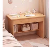 Bureau Ordinateur avec 2 Tiroirs et Rangement,Petit Bureau Compact pour Chambre,Table Écriture Moderne pour Étudier et Travailler,Bureau Informatique pour Télétravail Maison A,80CM