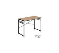 Bureau paterson pliable 102 x 51 x 77 cm bois clair industriel, chêne sonoma