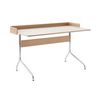 Bureau Pavilion AV17 structure chrome lacquered oak/WxHxD 132x81x66cm