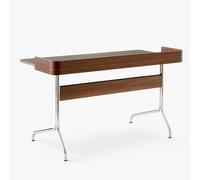 Bureau Pavilion AV17 structure chrome lacquered walnut/WxHxD 132x81x66cm
