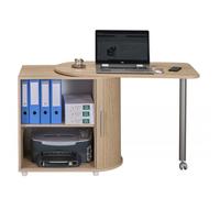Bureau pivotant - Fabrication française - Chêne naturel - 105 cm