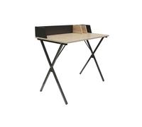 AltoBuy BADIE - Bureau Plateau Effet Bois et Piètement Noir