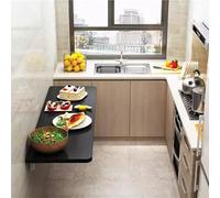 Bureau pliable mural peu encombrant - Table flottante pour bureau à domicile, petits espaces, étude et travail, parfaite pour une vie minimaliste et efficace