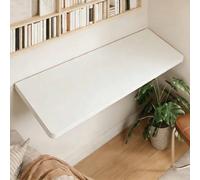 Bureau pliable mural pliable avec supports métalliques, établi pliable pour buanderie, bureau à domicile, cuisine, chambre, bar à domicile