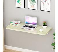 Bureau pliable mural pour ordinateur portable, station de travail flottante, peu encombrante, table murale compacte, table d'ordinateur portable, table polyvalente pour la maison, le bureau