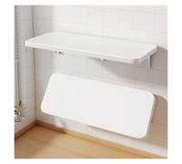 Bureau pliable mural - Table de travail pliable pour cuisine, buanderie et stations de couture - Table flottante peu encombrante - Production artisanale - Blanc (40 x 25 cm)
