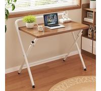 Bureau pliable pour petit espace, table d'ordinateur, station de travail d'écriture pour bureau à domicile, bureau d'étude pliable, pas de montage nécessaire